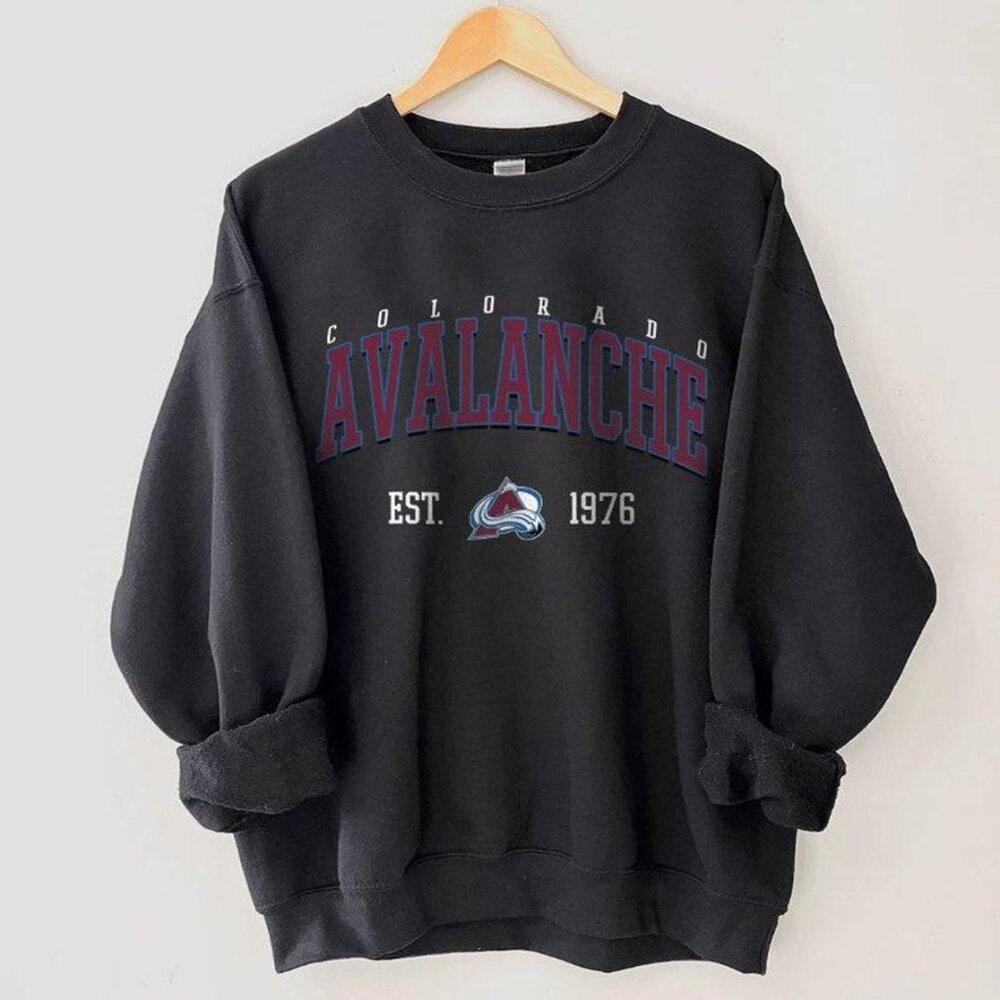 Colorado Avalanche Crewneck, Style Colorado Avalanche Sweatshirt 1976